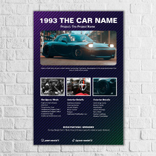 Auto Show Spec Board Kameleon koolstof Poster