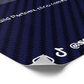 Auto Show Spec bord koolstof textuur Poster (Hoek)