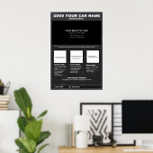 Auto Show Spec Bord Multi afbeeldingen Poster (Thuiskantoor)