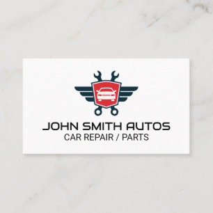 Auto Sleutels Logo Auto Reparatie / Onderdelen Visitekaartje