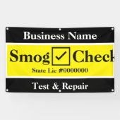 Auto Smog Check Business Spandoek (Horizontaal)