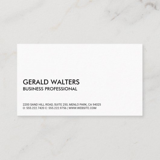 Auto Snel Autologo | Metalen Afwerking Visitekaartje (Achterkant)