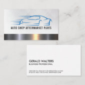 Auto Snel Autologo | Metalen Afwerking Visitekaartje (Voorkant / Achterkant)