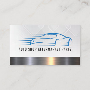 Auto Snel Autologo   Metalen Afwerking Visitekaartje