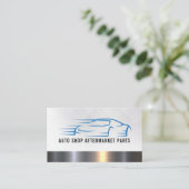 Auto Snelle Auto Logo | metaaltrim Visitekaartje (Staand voorkant)