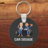 auto SOS leeftijd 2 Sleutelhanger (Voorkant)