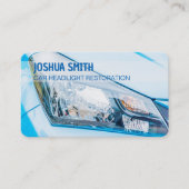 Auto Spa koplamp restauratie Visitekaartje (Voorkant)