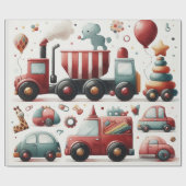 Auto speelgoed Wrapping Papier (Vlak)