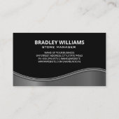 Auto Sports Gold Logo | Metaalgolf Visitekaartje (Achterkant)