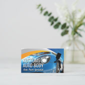 Auto-spuitpistoollogo | Autoverfwinkel Visitekaartje (Staand voorkant)