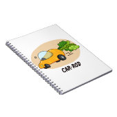 Auto-staaf Grappige Wortel Stunt Notitieboek (Rechterzijde)