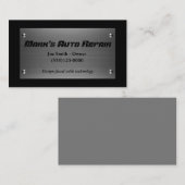 Auto-staal Bord Mechanische reparatie Visitekaartje (Voorkant / Achterkant)