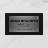 Auto-staal Bord Mechanische reparatie Visitekaartje (Voorkant)