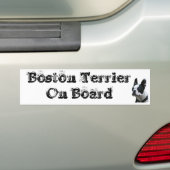 Auto-sticker Boston Terrier On Board Bumpersticker (Op auto)
