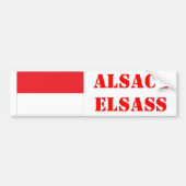 Auto-sticker Elace Rot ùn Wiss Bumpersticker (Voorkant)