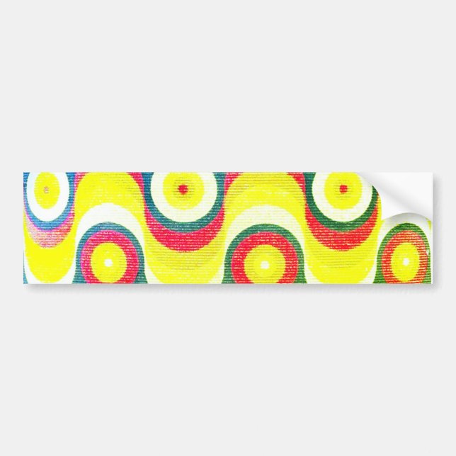 AUTO STICKER LABEL CRAZY GOLF STIJL (Voorkant)