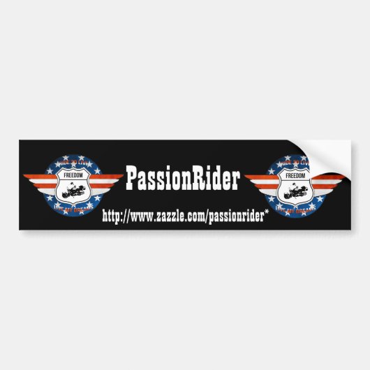 Auto-sticker PassionRider Bumpersticker (Voorkant)