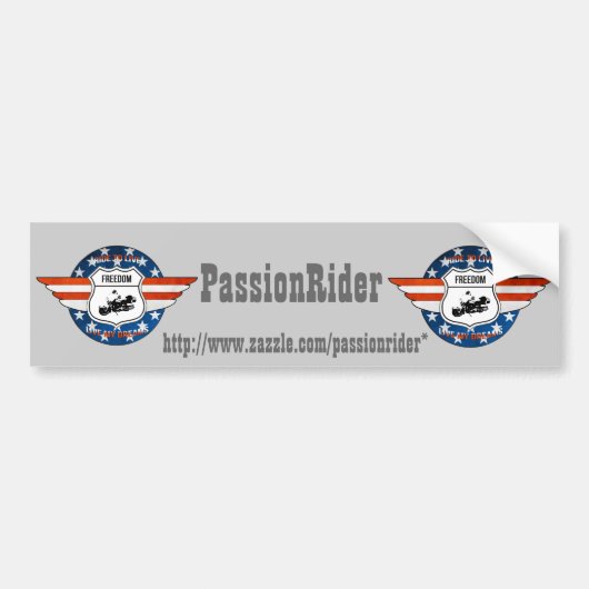 Auto-sticker PassionRider Bumpersticker (Voorkant)