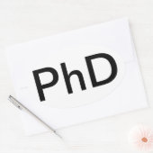 Auto Sticker PhD graad (Envelop)