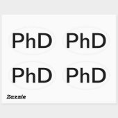 Auto Sticker PhD graad (Vel)