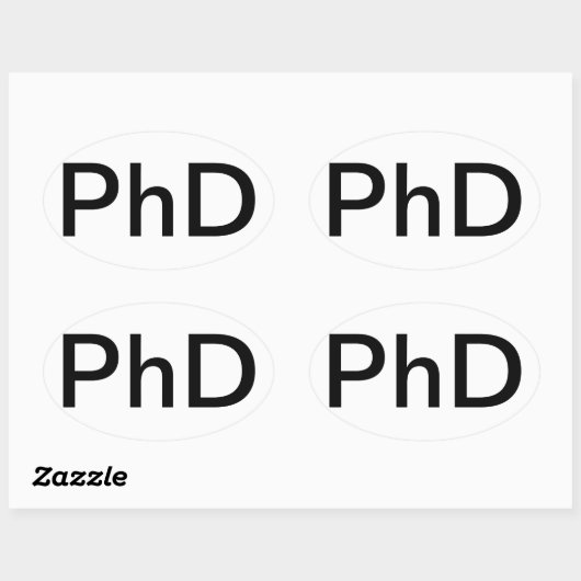 Auto Sticker PhD graad (Vel)