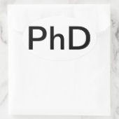 Auto Sticker PhD graad (Tas)
