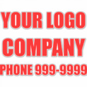 Auto sticker sjabloon. Personaliseer uw sticker (Voorkant)