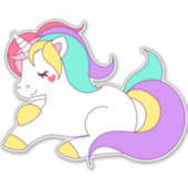 Auto stickers Cute Unicorn (Voorkant)