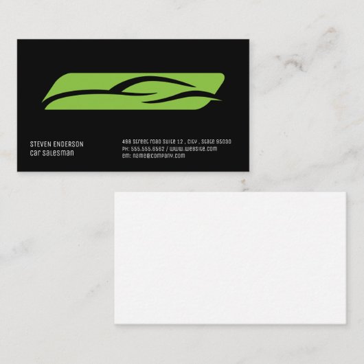 Auto Stylized Car | Repair Visitekaartje (Voorkant / Achterkant)