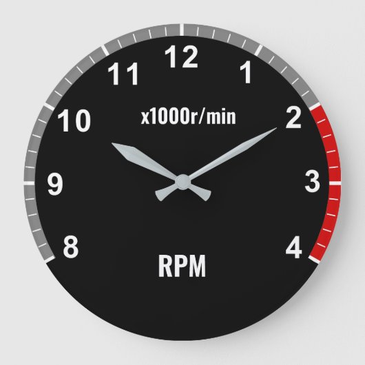 Auto Tachometer Klok - Auto Mechanic Garage Klok (Voorkant)