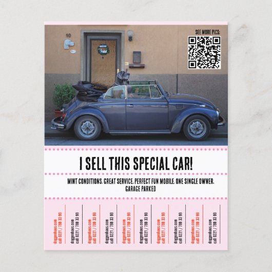 Auto te koop flyer (Voorkant)