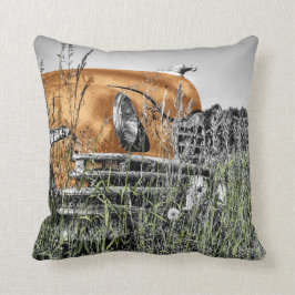 Auto te midden van het onkruid kussen