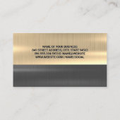 Auto Tech Automotive Logo | Metallic Visitekaartje (Achterkant)