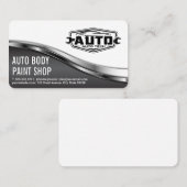 Auto Tech Body Shop | Car Service Icons Visitekaartje (Voorkant / Achterkant)