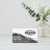 Auto Tech Body Shop | Car Service Icons Visitekaartje (Staand voorkant)