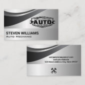 Auto Tech Repair Services | Gray Visitekaartje (Voorkant / Achterkant)
