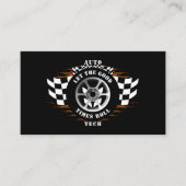 Auto-technicus Mechanic Car Sales Parts Service Visitekaartje (Voorkant)