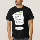 Auto technologie - Zwarte belettering T-shirt (Voorkant)