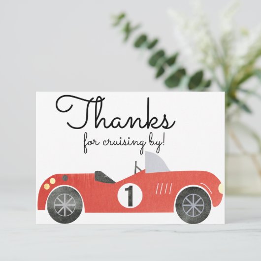 AUTO THANK YOU KAART (Staand voorkant)