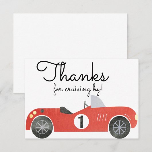 AUTO THANK YOU KAART (Voorkant / Achterkant)