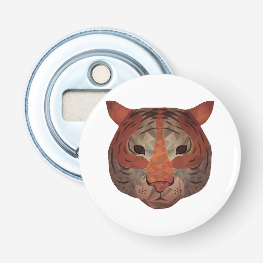 Auto tijger button flesopener (Voorkant)