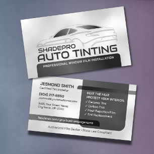 Auto Tinten Raamfolie Installer Modern Visitekaartje