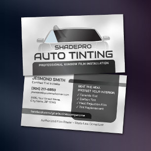 Auto Tinten Ramenfolie Installer Modern Visitekaartje