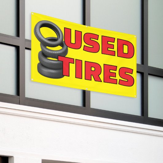 Auto Tire Shop Used Tires For Sale  Spandoek (Buitenkant Gebouw)