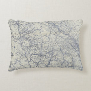 Auto Trails Map 2 van Rand McNally Officiële 1925 Accent Kussen