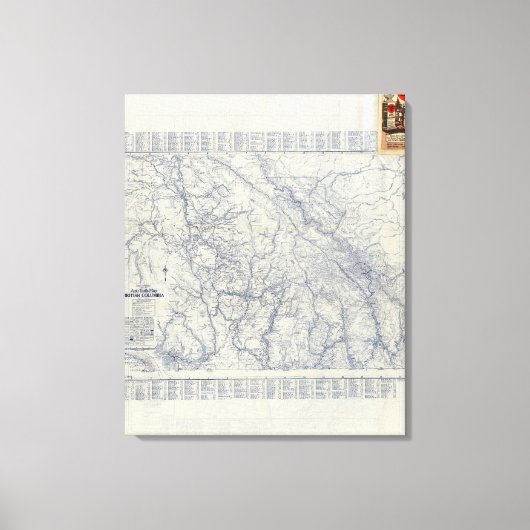 Auto Trails Map 2 van Rand McNally Officiële 1925 Canvas Afdruk (Voorkant)