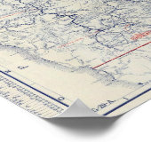 Auto Trails Map bij Rand McNally Officieel 1925 Poster (Hoek)