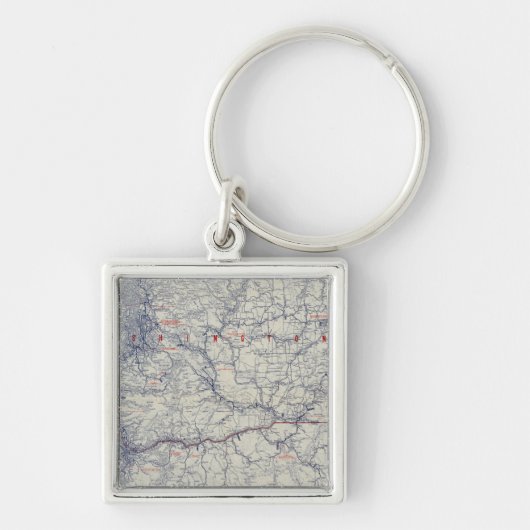 Auto Trails Map bij Rand McNally Officieel 1925 Sleutelhanger (Voorkant)
