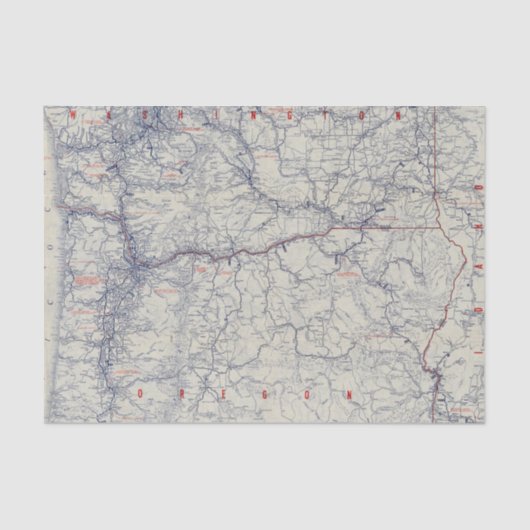 Auto Trails Map bij Rand McNally Officieel 1925 Tissuepapier (Voorkant)