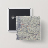 Auto Trails Map bij Rand McNally Officieel 1925 Vierkante Button 5,1 Cm (Voorkant /achterkant)
